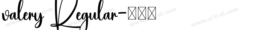 valery Regular字体转换